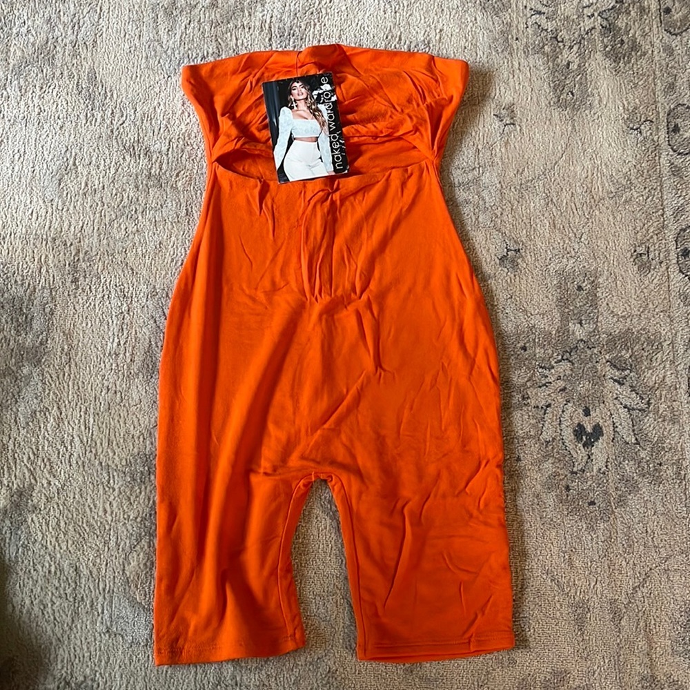 Orange Nakedwardrobe Romper